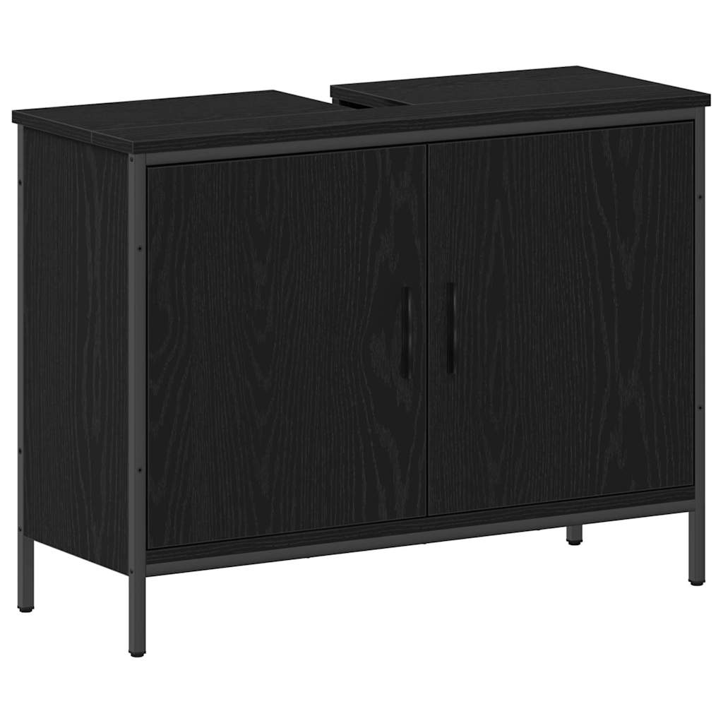 Bathroom Furniture Set Other 4 pcs Black 33 x 33 x 185.5 cm